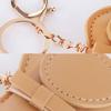 PU Leather PU  Dog Keychain Animal Dog Car Key Ring Chain Puppy Keychain  Backpack Decoration