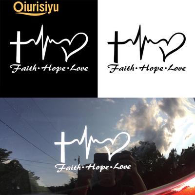 Иисус НАДЕЖДА ЛЮБОВЬ ВЕРА Молитва наклейка на автомобиль наклейка