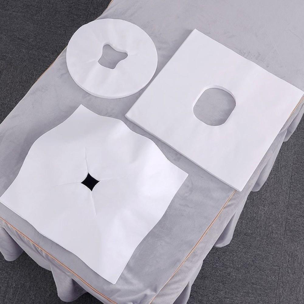 100PCS Non-woven Fabric Disposable Hole Towel Dustproof Massage Bed Hole Cushion  Spa Environment