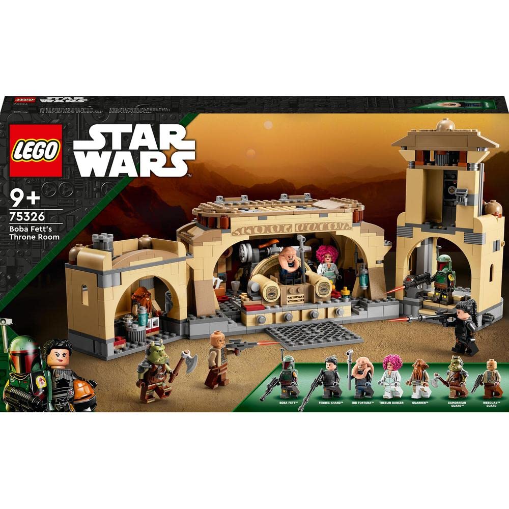 LEGO Звездные войны Боба Тронный зал 75326 Игрушечный блок Подарочный Sentai Hero Мальчики от 9 лет и старше Fett's