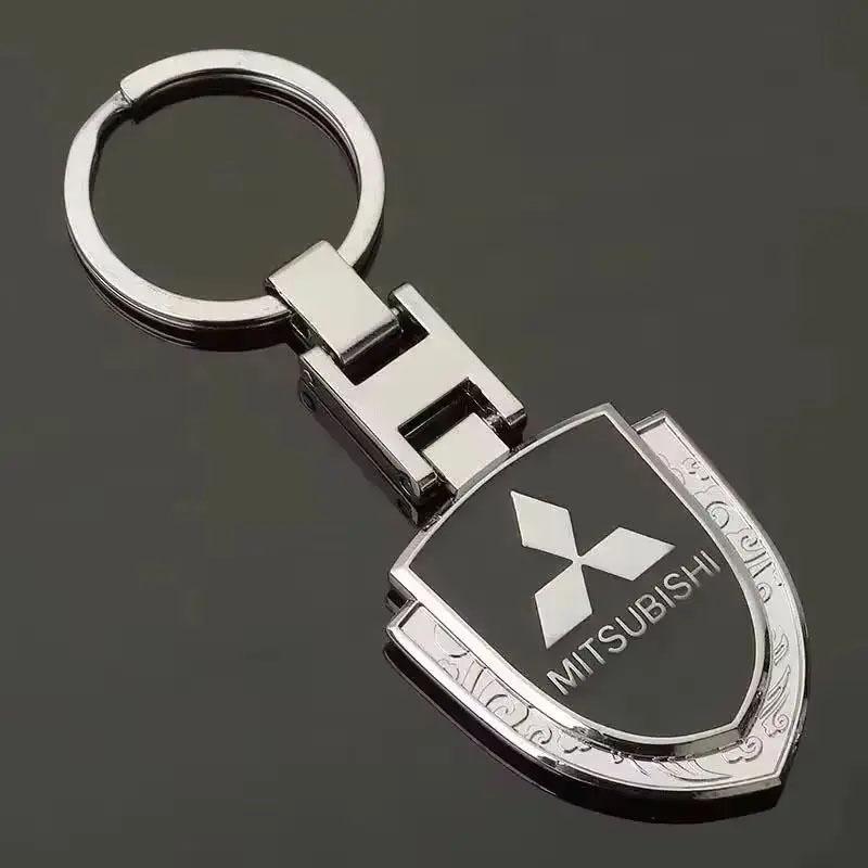 zjdf10 Metal Car Key Chain Holder Keyring Pendant Gift for Mitsubishi ASX L200 EVO Lancer Montero Mirage Pajero Galant Xpander Eclipse