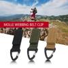 Multifunctional Molle Webbing Belt Clip Climbing Carabiner Buckle High Strength Nylon Hanging Chain