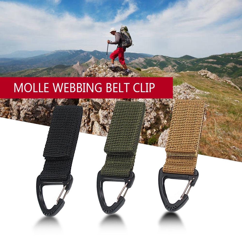 Многофункциональный зажим для ремня Molle из тесьмы, пряжка для карабина, высокопрочная нейлоновая подвесная цепь