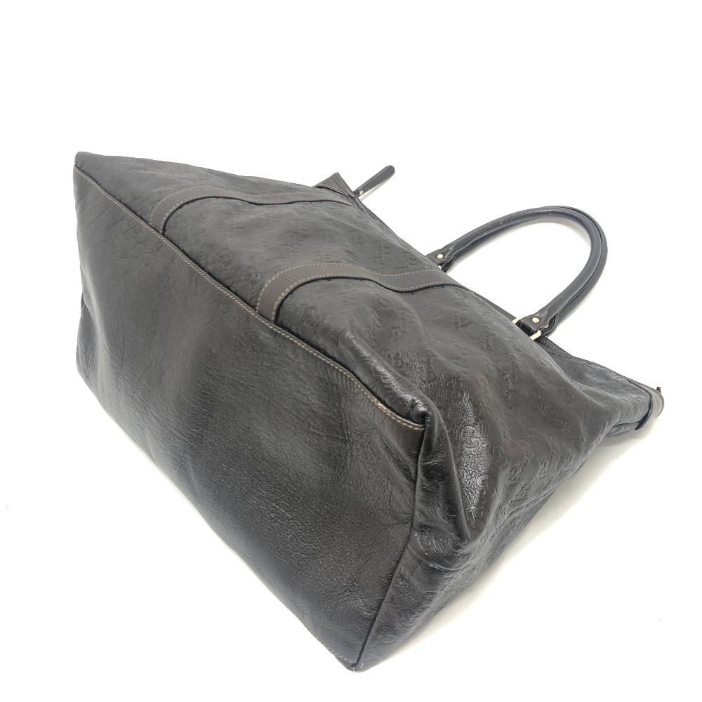 Gucci 201482 Сумка Guccissima Ручная сумка Дорожная сумка Сумка-тоут Кожа Коричневый