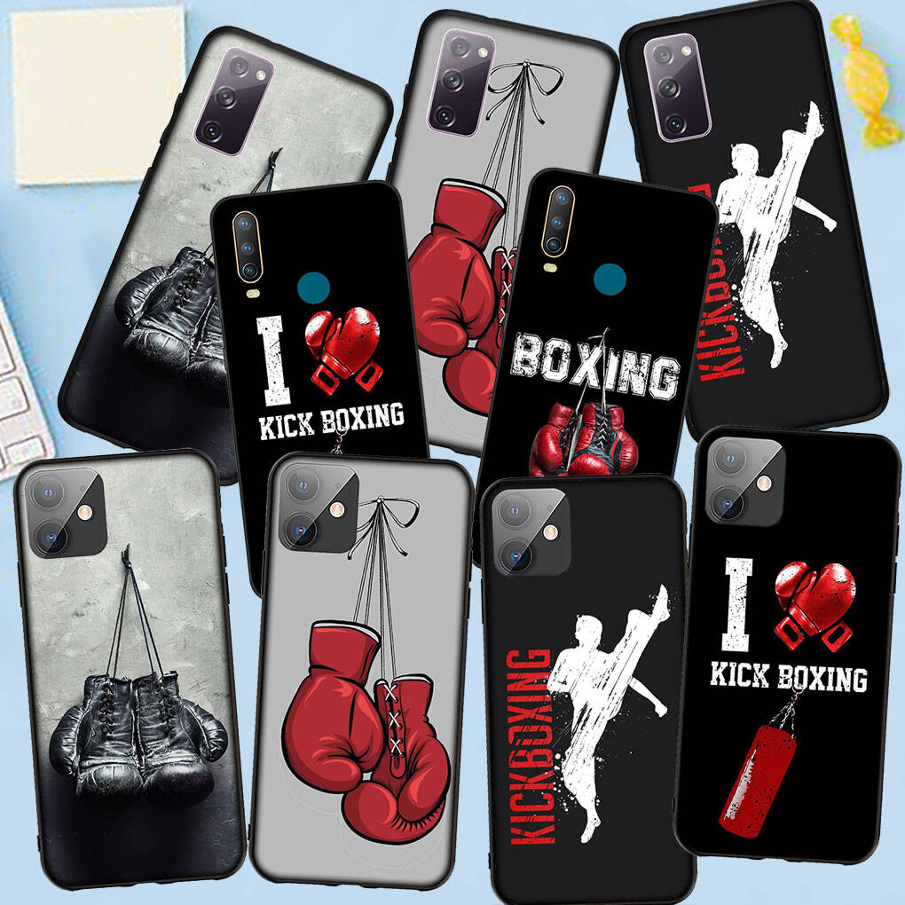 Phone Case for Samsung Galaxy S25 S23 S22 S24 Ultra FE A05 A06 A15 A16 A36 A37 A35 A54 A55 A56 A57 A25 A26 A53 Strong Boxing Gloves Kickboxing Cover