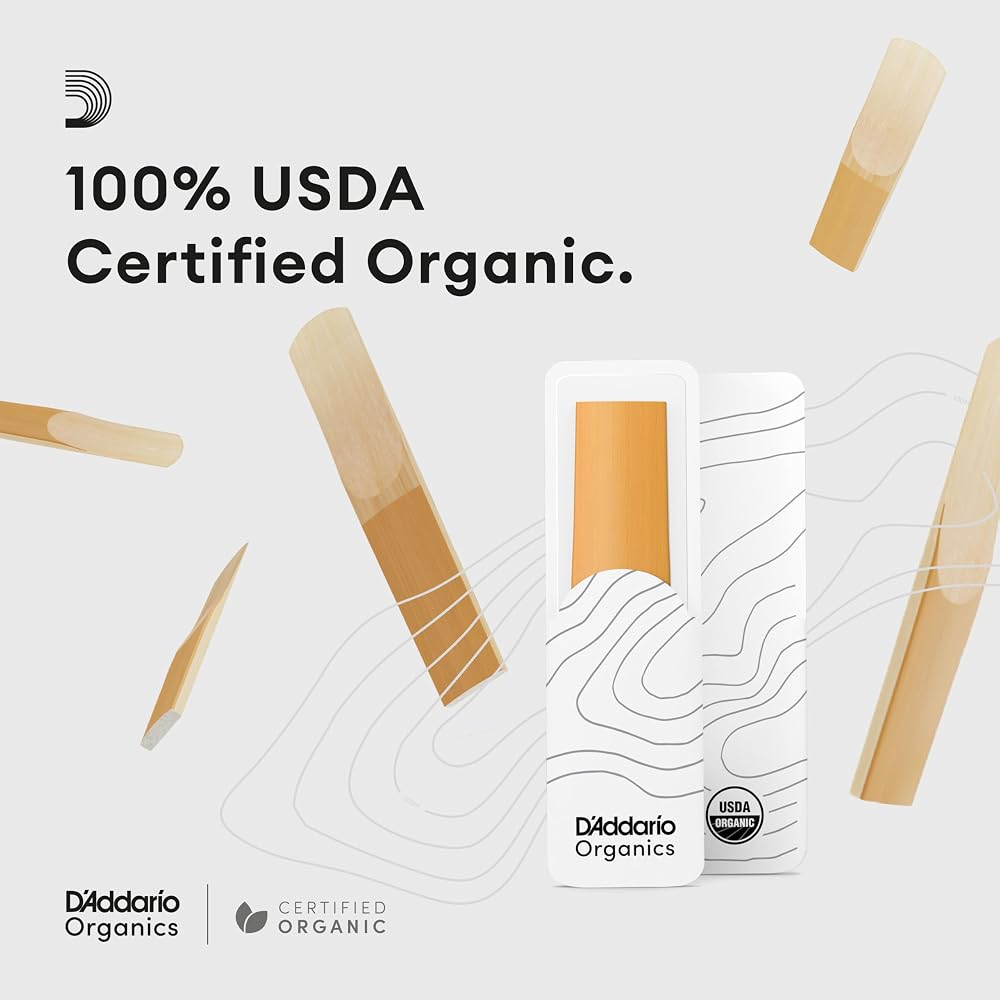 D'Addario WoodWinds Frederick L. Hemke Baritone Saxophone Reeds Strength 2.0 Pack of 5