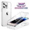 360 противоударный защитный чехол из ПК + ТПУ для iPhone 14 15 Pro max Samsung S24 S23 Redmi Note 13 12 11