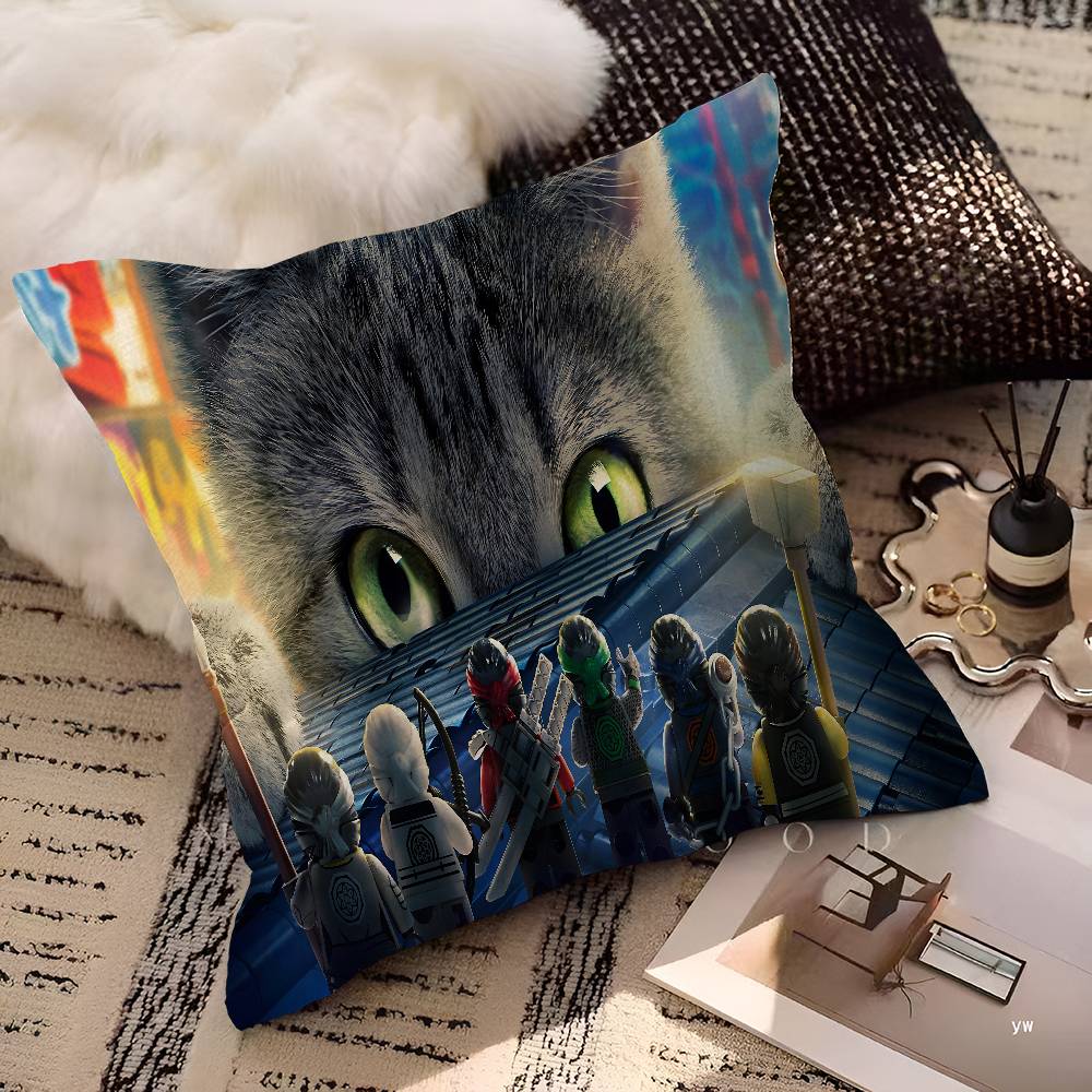 Cartoon N-Ninjago Pillow Gift Home Office Decoration Pillow Bedroom Sofa Car Cushion Coverpillow Case