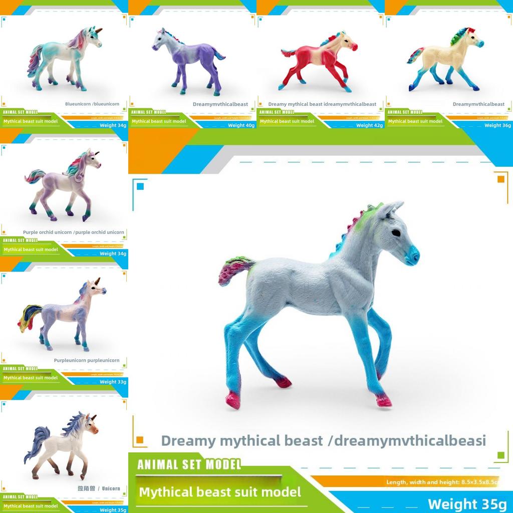 Unicorn Figurine Collectible Pvc Model For Kids Fantasy Animal Decor Play Toy