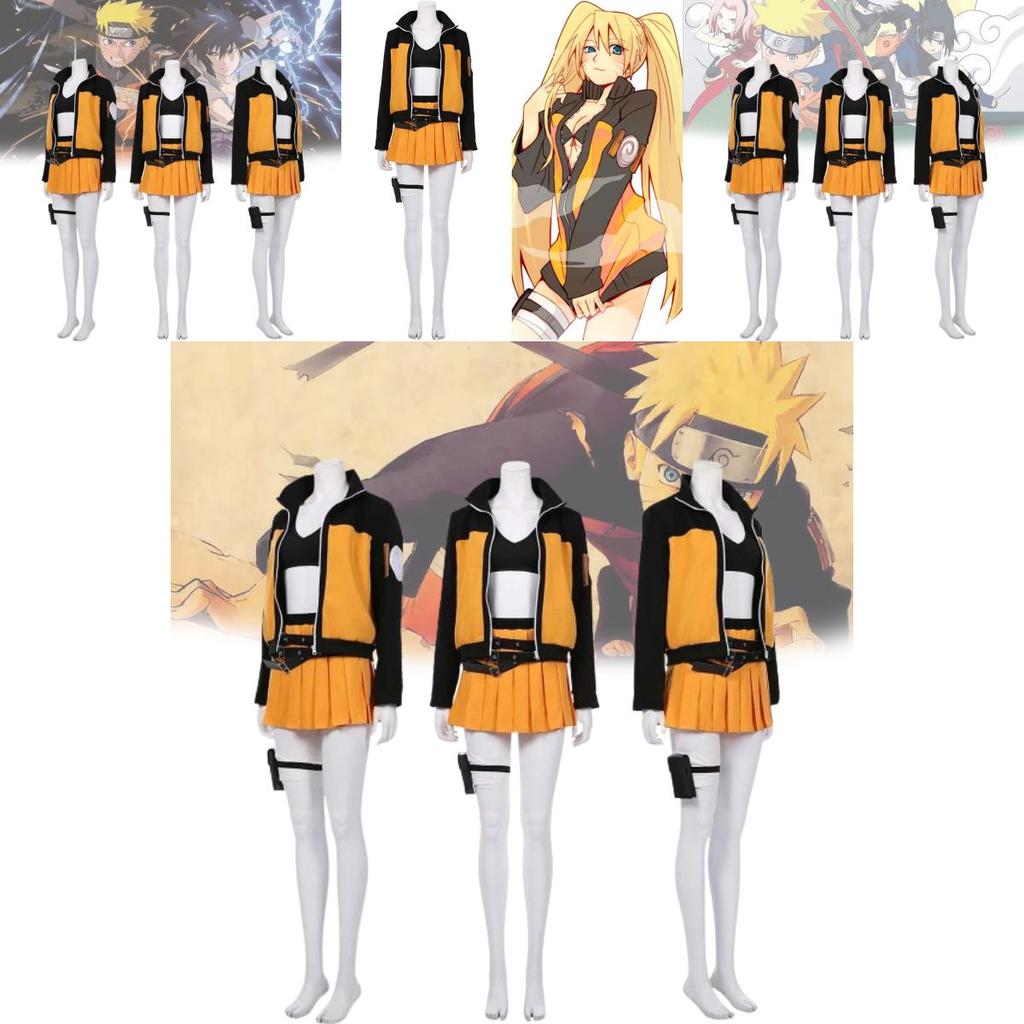 Стильный женский костюм для косплея Shippuden в стиле аниме, полиэстеровый наряд