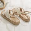 Two Versions~ Holiday Style Cross-woven Open-toed Cool Slippers, Cool and Comfortable Summer Versatile Casual Shoes