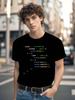 Смешная черная хлопковая футболка с графикой для Java-программиста "Кофе"