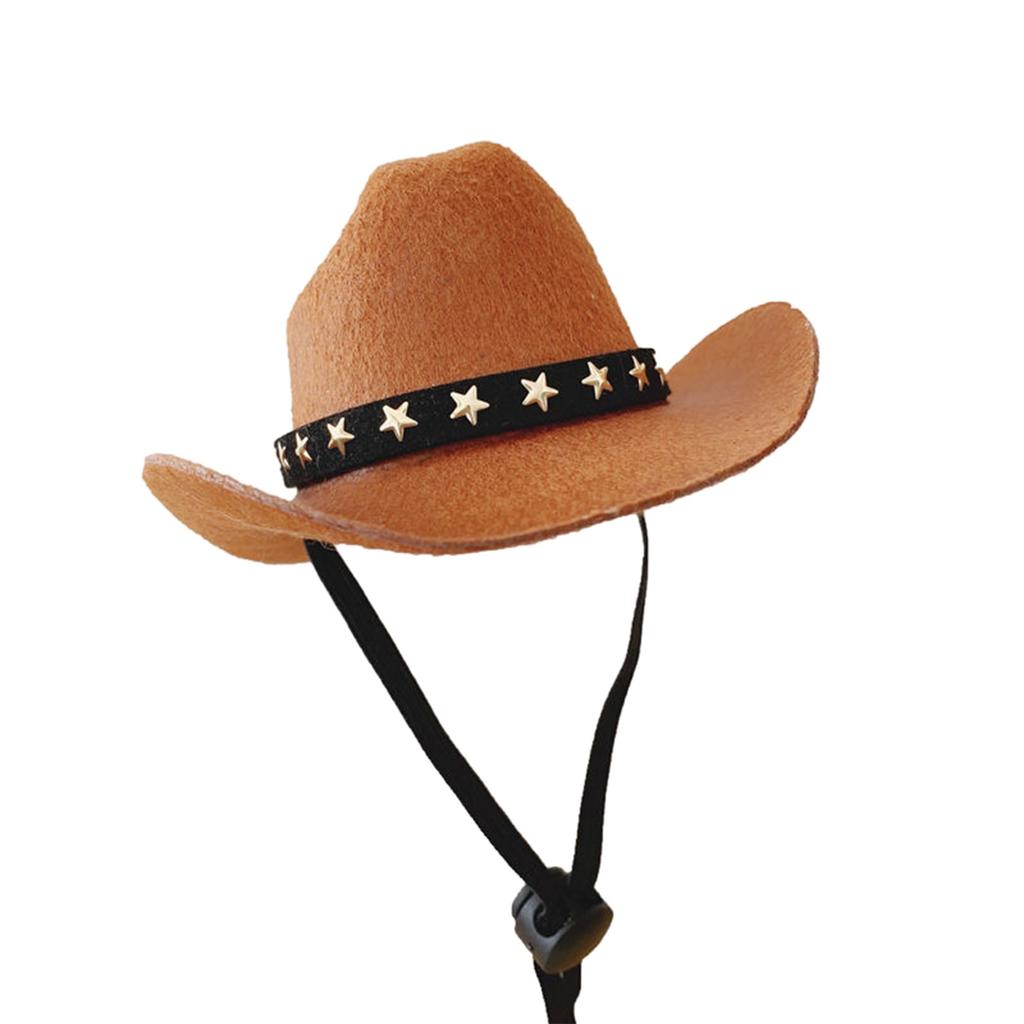 Fashion Cowboy Hat for Cats Dogs Festival Party Pet Cowboy Cap Puppy Costume Lovely Tiny Top Hat Headgear for Teddydogs
