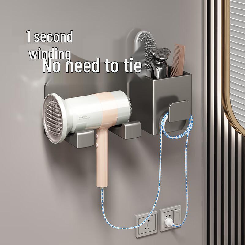 Настенный держатель-подставка для фена Dyson – Полка и стойка для хранения без сверления