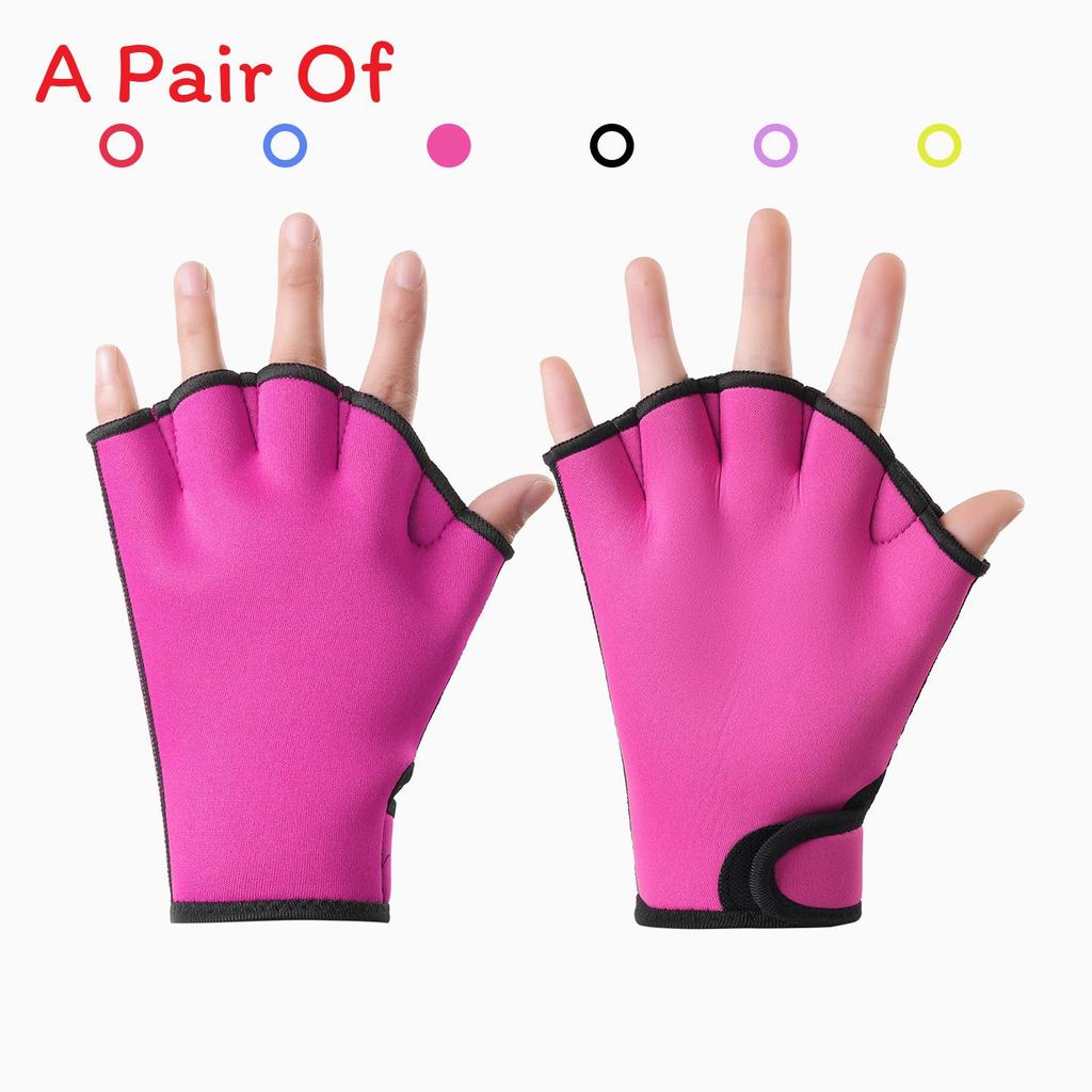 Swimming Hand Fins With Rubber Material For Training And Water Sports