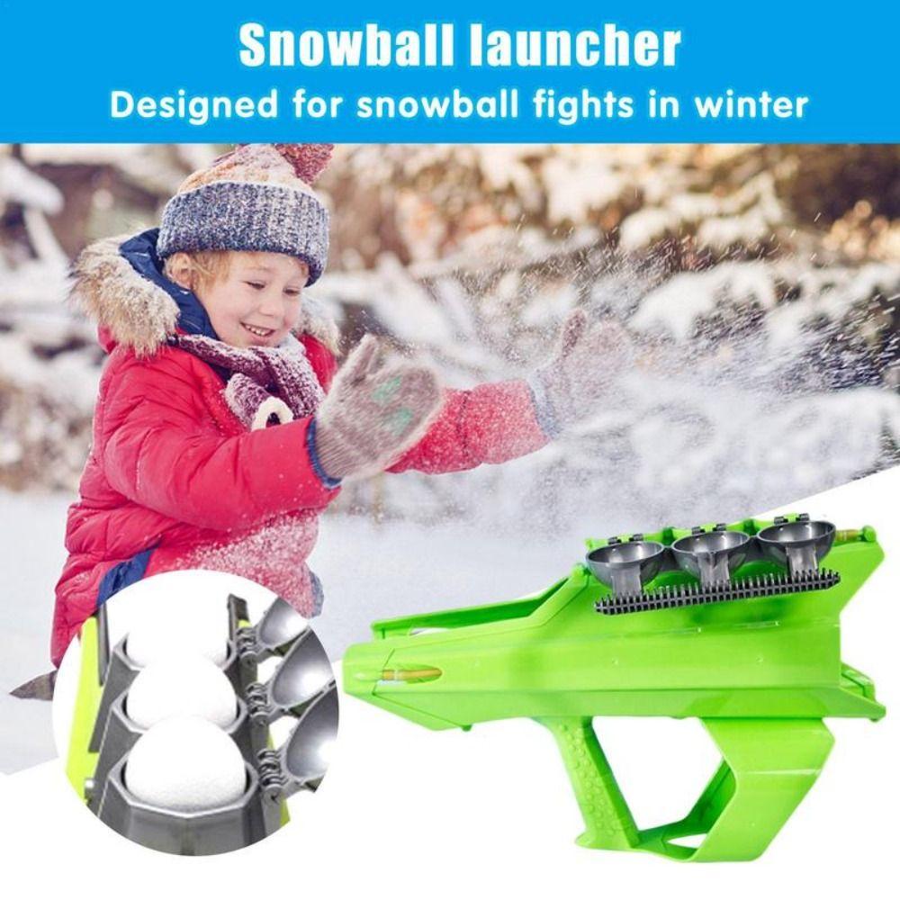 Plastics Children Snow Ball Launcher Snowball Maker Mold 2IN1 Outdoor Snowball Toy Snowballs Fight