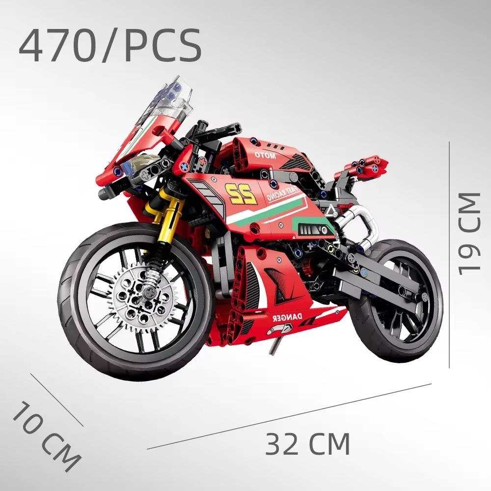 City Tech Motorcycle Car Model Building Blocks City Sports Rapid Racing Motorbike Model Bricks Toy For Childrens Gift