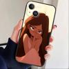 Чехол для телефона Т-Рапунцель Принцесса Для iPhone 17 16 15 14 13 12 Max Plus Силиконовый Черный Чехол