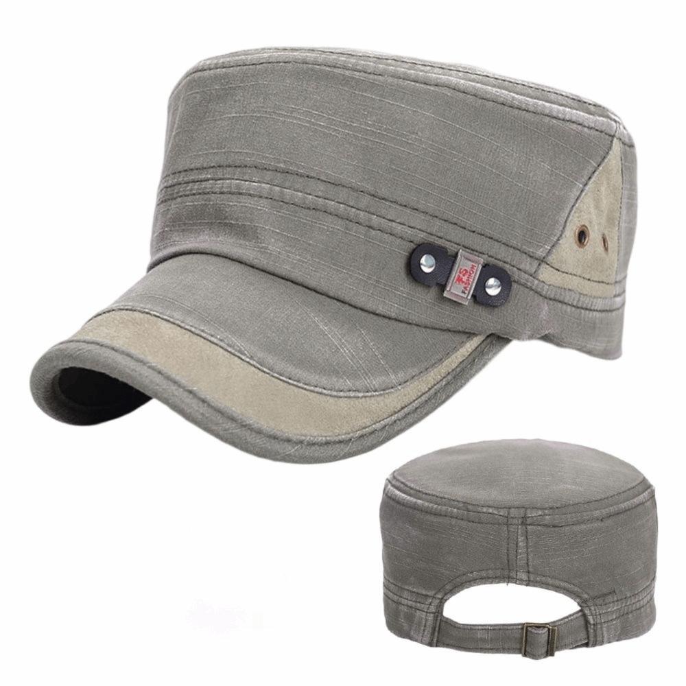 Casual Fishing Hat Anti-UV Sun Hat Fashion Flat Top Hat Spring Summer