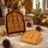 Fondant Decorating Tools Christmas Mini Pie Mold, Festive Faith Inspired Dough Press And Cookie Makers Cutter, Religious Stamp for Seasonal