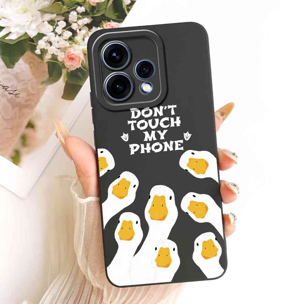 Чехол для Oppo Reno15 5G CPH2825 Силиконовая задняя крышка для Oppo Reno 15C Reno15c 5G Милый мультяшный чехол для телефона с пандой Ударопрочный
