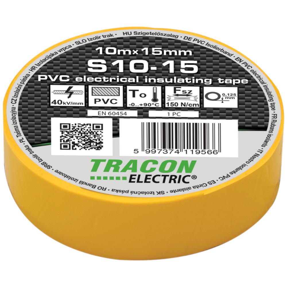 Insulating tape 10mx15mm yellow