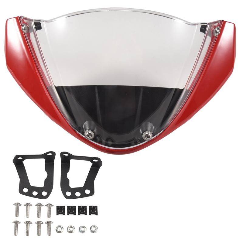 Накладка на фару мотоцикла, Кожух фары, Обтекатель фары Для Ducati Monster 696 795 796 M1100, Красный-M53K
