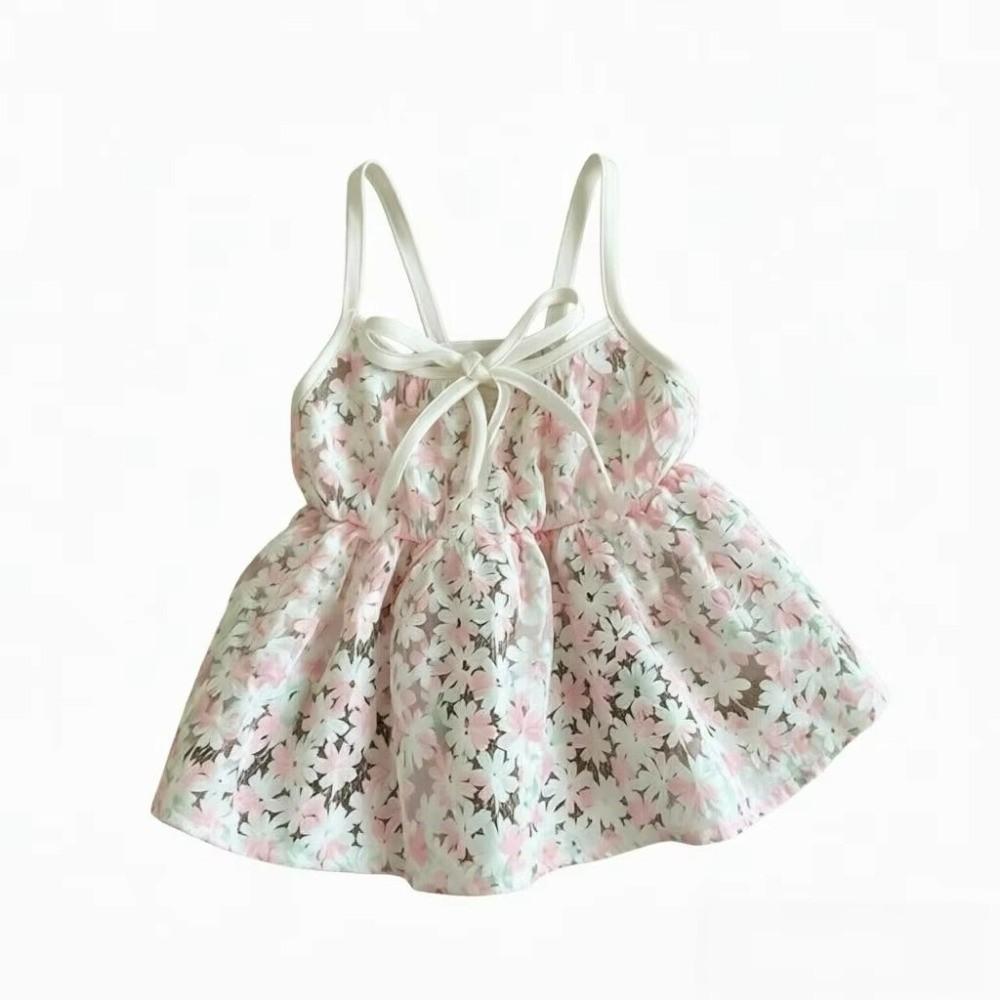 Floral Print Dog Dress Lightweight Dog Skirt New Pet Princess Dress Puppies