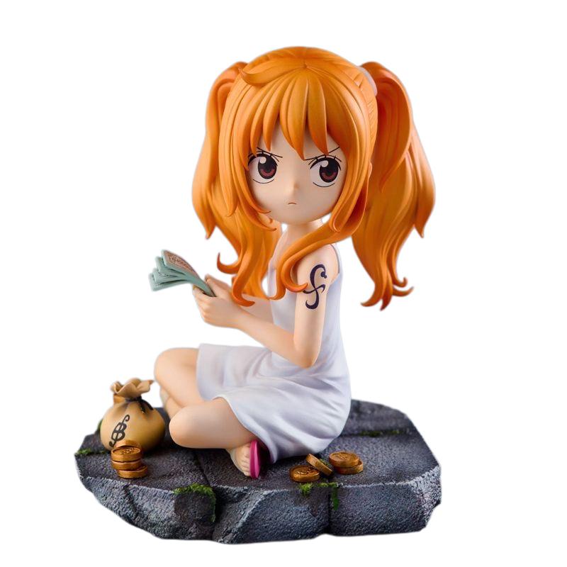 10 см Аниме One Piece Q-версия Детская Нами Фигурка Действия Нами Статуэтка из ПВХ Настольное Украшение Коллекционная Модель Игрушка Подарок