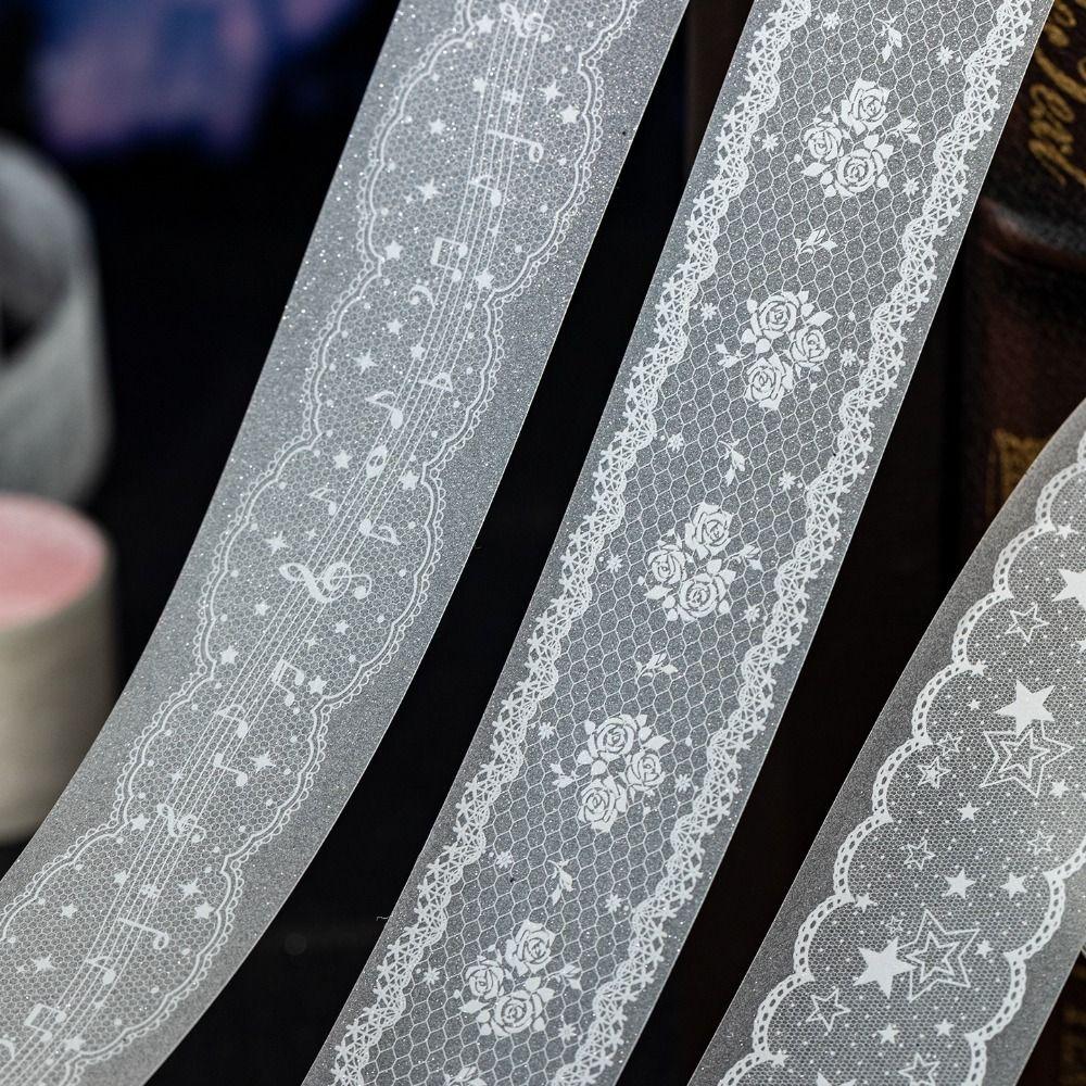 Star Sand Dream Series Washi Tape Fine Glitter Die-Cut Tape Aesthetic Stickers Journal Decor