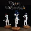 Resin Art Crafts Mummy Doll Dancing The Pumpkin Halloween Decorations Figurine Statues Ornaments Halloween Decor