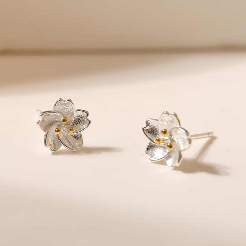 Серьги Sakura Sweet, женские новые модные универсальные серьги в нишевом стиле высокого класса