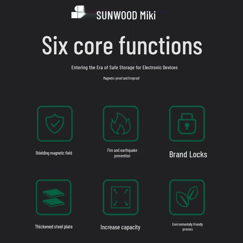 Огнестойкий и магнитозащищенный сейф для данных SUNWOOD FCG-03