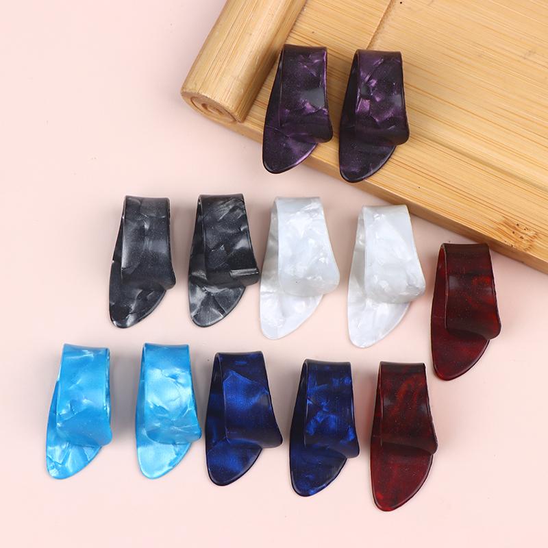 12Pcs Guitar Finger Picks Thumb/Index Sizes Fingerstyle Protector Anti-Slip Design Bass Acoustic/Electric Guitar