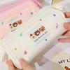 Модная Вышитая Kawaii Пенал Медведь Узор Большая Вместимость Пенал для Канцелярских Принадлежностей Креативный Милый Пенал для Ручек и Карандашей