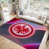 Eintracht Frankfurt Football Design Crystal Velvet Carpet Cozy Non?Slip Printed Rug For Bedroom Living Room Entrance