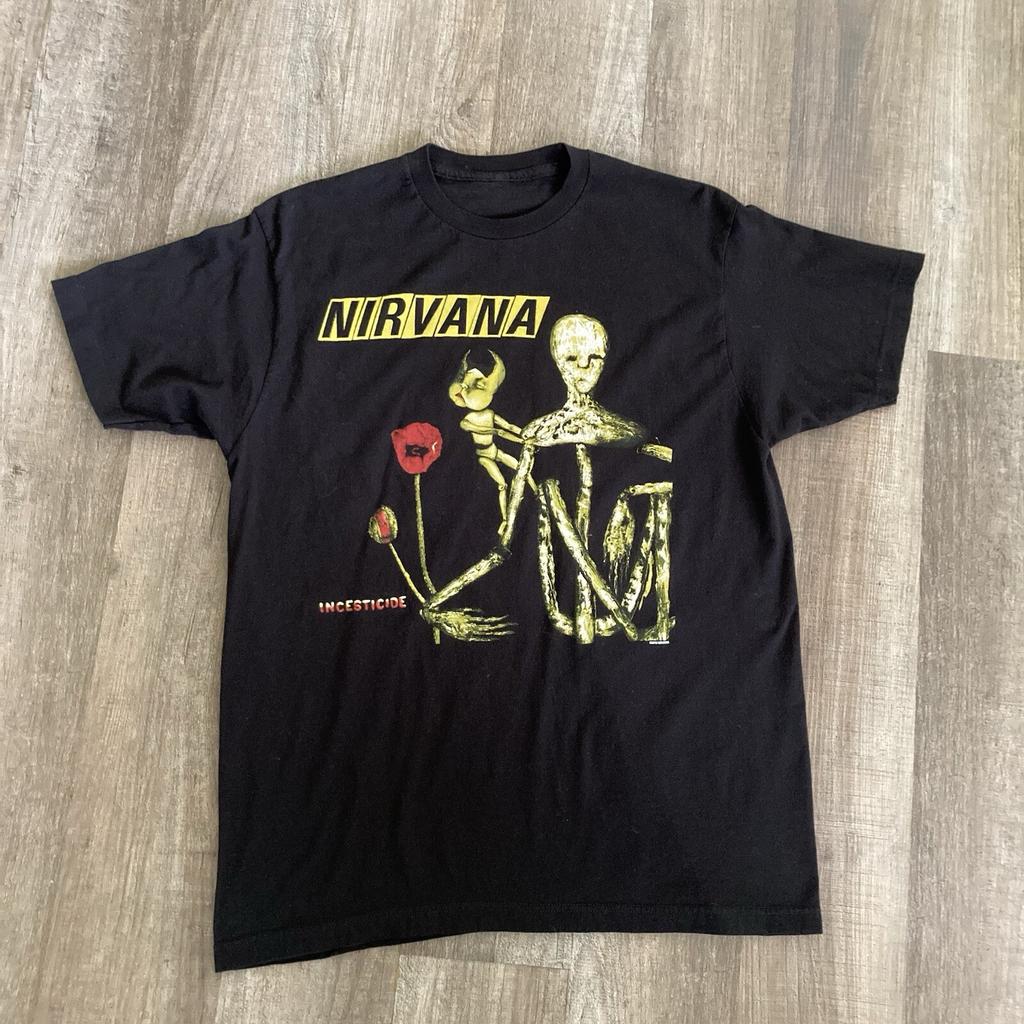 Nirvana Инсектицид старая Альтернативный рок футболка Размер L Курт Кобейн