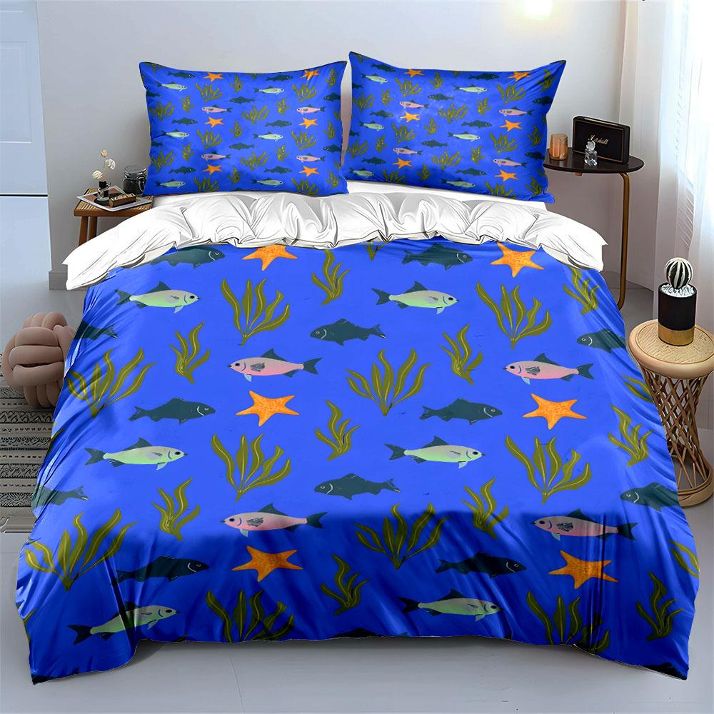 "Serene underwater dreamscape." Bedding sets Duvet covers Pillowcases(1* Duvet Cover 2* Pillowcases without duvet insert)