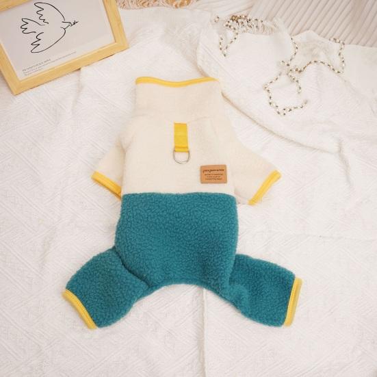 Комбинезон для домашних животных, зимний комбинезон для милой собаки, цветной комбинезон с четырьмя ногами, удобный теплый комбинезон для кошек, одежда для домашних животных