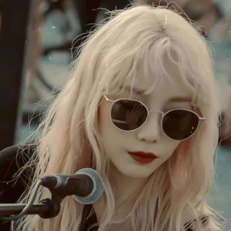 Retro Small Face Designer Sunglasses Round Frame Trendy Street Shooting Sun Glasses Sunglasses for Women Vintage Gafas De Sol