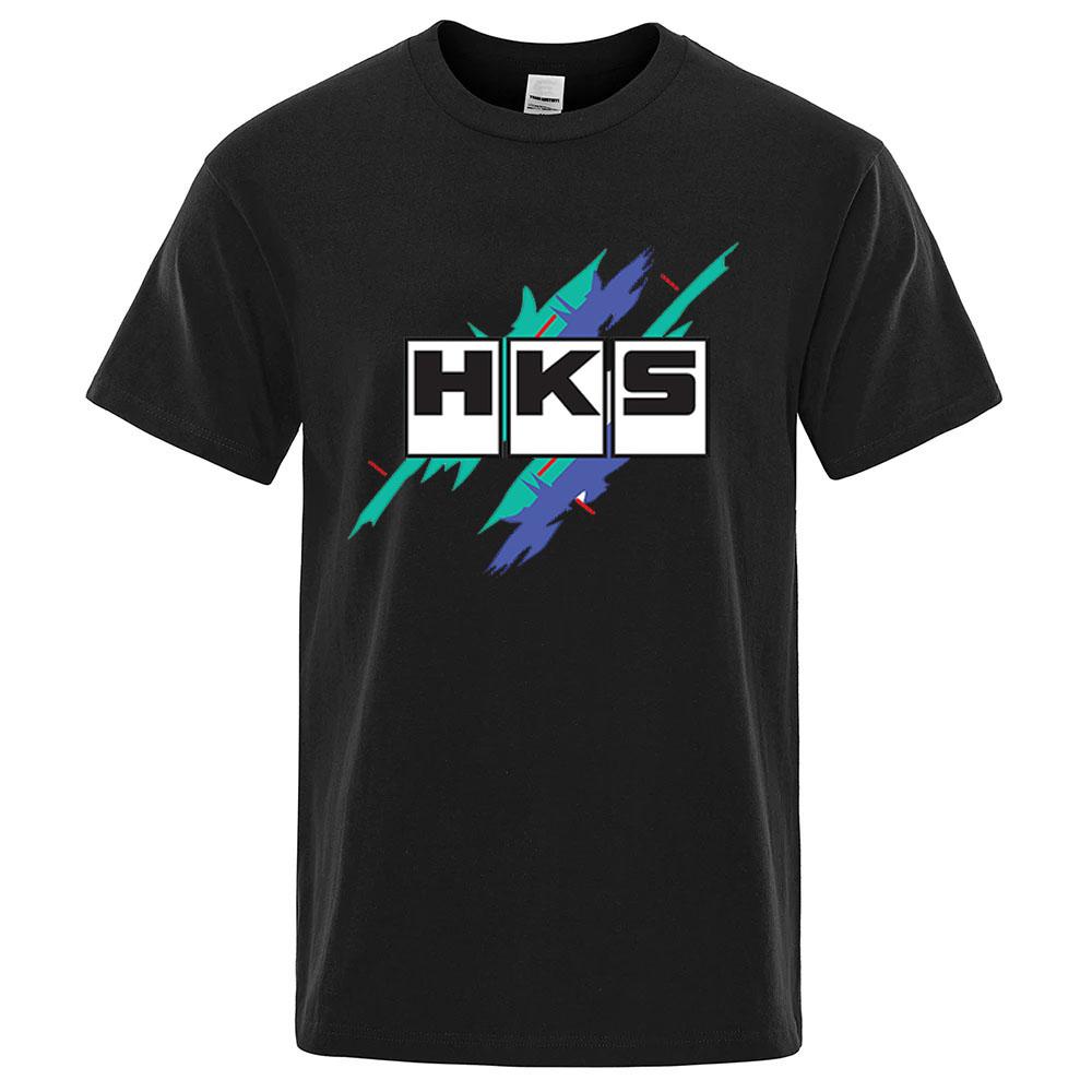 2026 Summer New HKS Power and Sports Print Unisexs New Popular Ordinary shortsleeved shirt Cycling Running Sports Tshirt