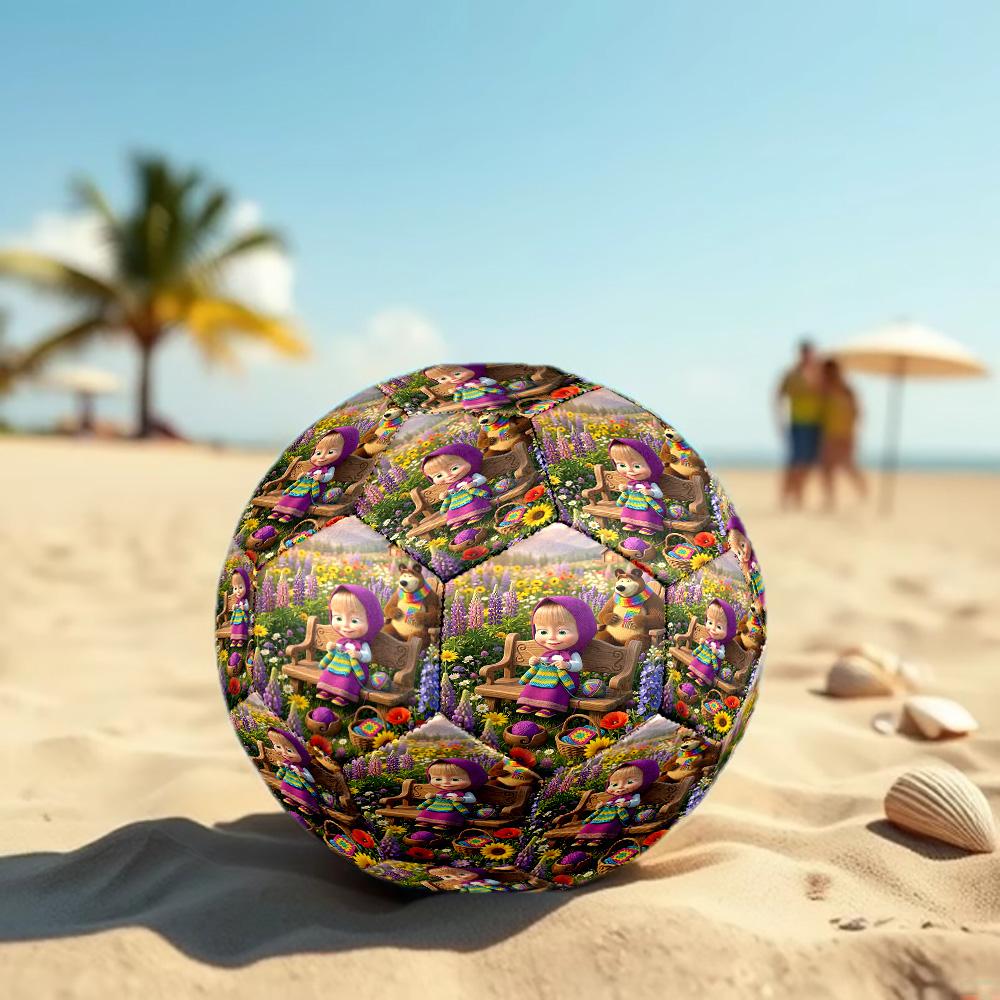 cartoon animation Print Size 5 Soccer Ball, Standard Match Football for Sports Game and Team Practice, Ideal Gift for Soccer Fans