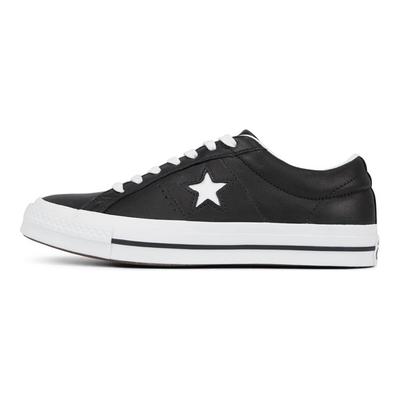Кеды низкие кожаные One Star Series Унисекс Черно-белые 163385C