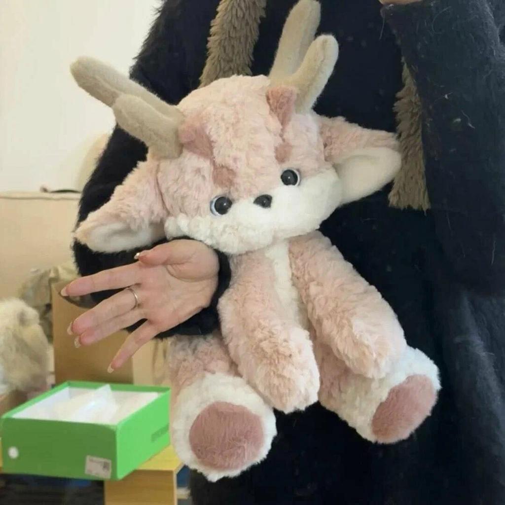 Плюшевая игрушка/розовая кукла китайского дракона/высота около 35 см