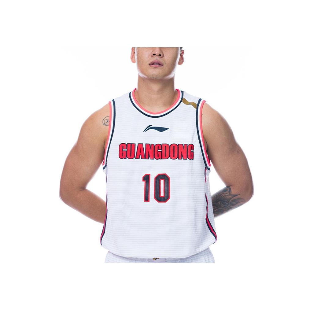 Li Ning CBA Alliance Edition Letter Number SW Fan Version 2021-2022 Season Guangdong Team Zhao Rui 10 Home Basketball Jersey Men Jersey AAYR449-1
