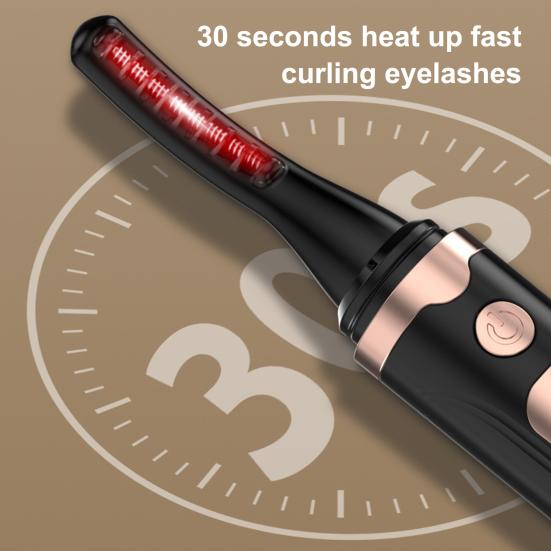Электрические щипцы для завивки ресниц с подогревом, светодиодный дисплей, 4 температурных режима, зарядка через USB, быстрый нагрев