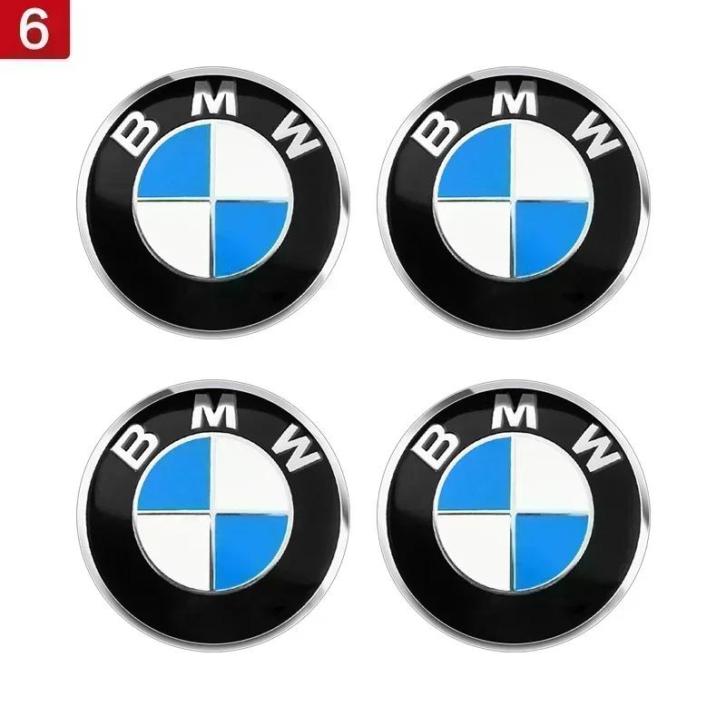 For BMW 1 W E82 4PCS 56MM 60MM 65MM Car Wheel Hub Center Caps Sticker Rim Cover Badge Emblem for BMW E39 E87 E60 E46 E53 E90 F10 F20 F25 F30 X5