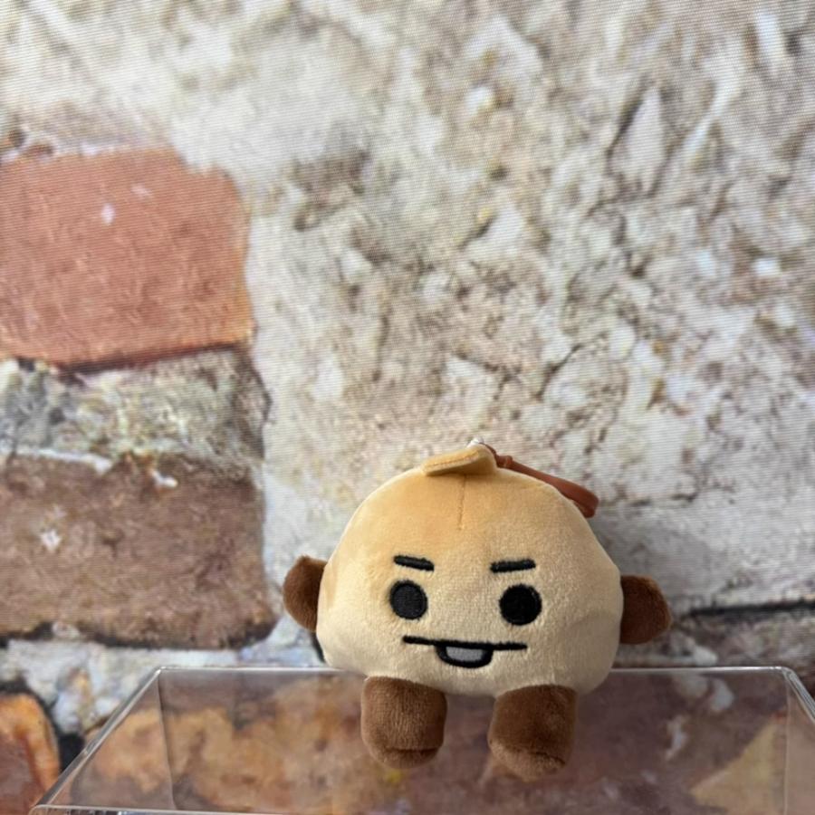 Прочная плюшевая кукла BT21 KPOP Аниме Сидячая кукла Украшение для рабочего стола Кукла-орнамент Коллекция фанатов ARMY Подарки на день рождения Подарки для пары