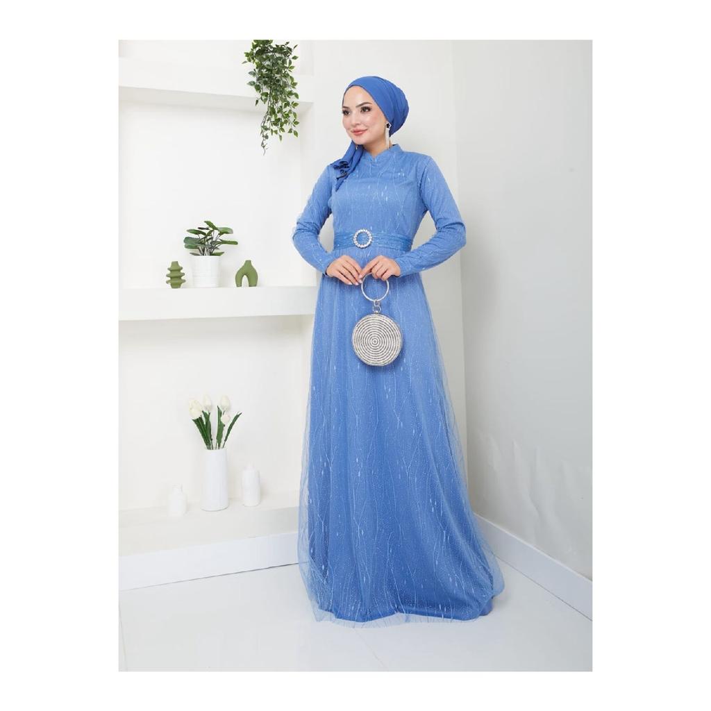 Лина Вечернее платье в хиджабе Lna001