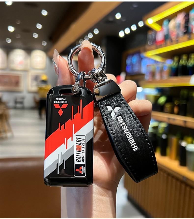 Чехол для ключа Mitsubishi Outlander, Eclipse Cross, ASX, Pajero V93 - Полностью защитный корпус